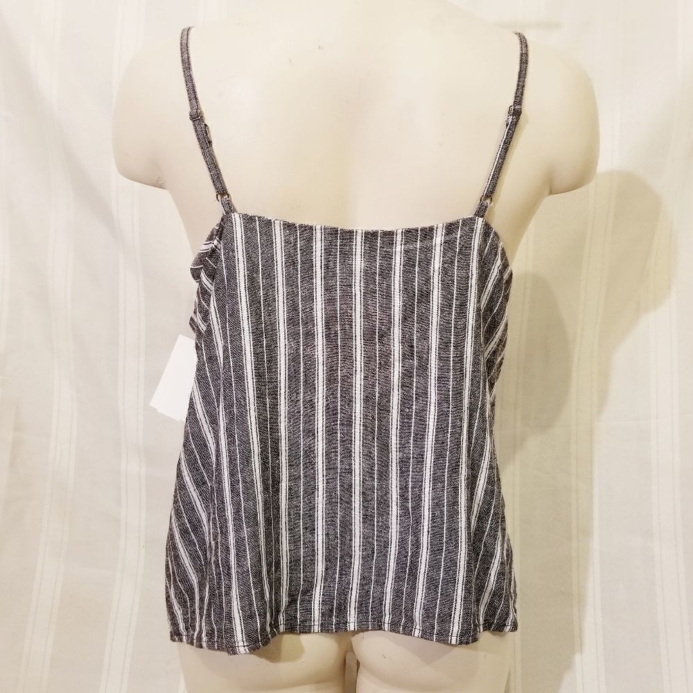 5/$25 Summer‎ Sale!!! Abound Grey & White Striped Tank Sz - Picture 3 of 6